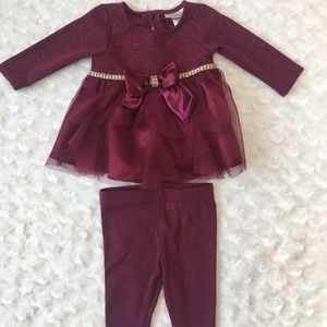 Matching dress and pants set